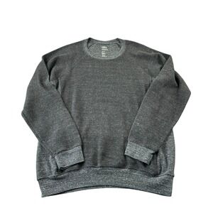 Alo Gray Polyester Blend Crewneck Fleece Sweater Size Large L